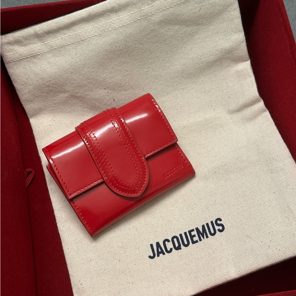 Jacquemus bambino wallet red
